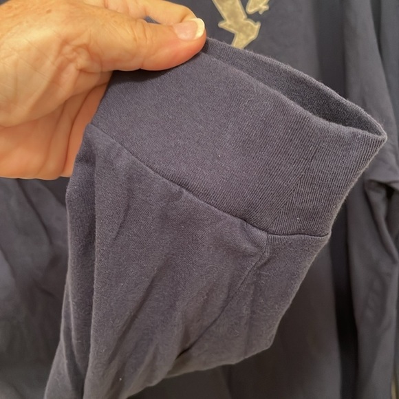 NWT American Eagle Super Soft Standard‎ Fit Long Sleeved Top Men’s Sz XXL Blue - Picture 7 of 14